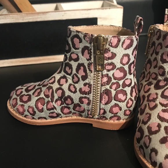 Janie and Jack girls sparkly leopard booties - Picture 6 of 11